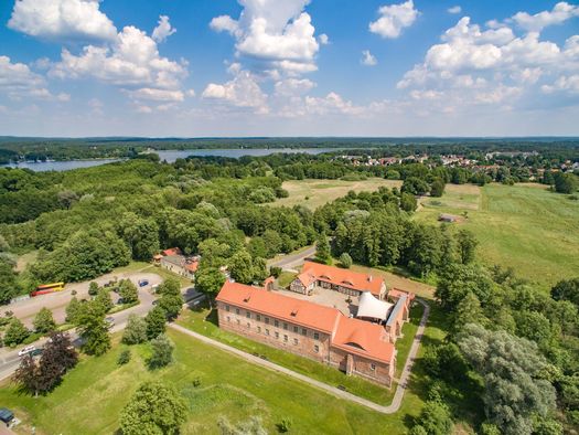 Burg Storkow von oben