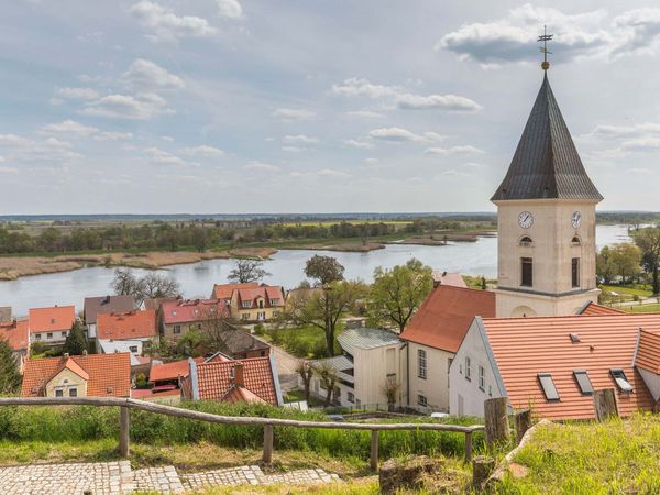 Blick auf die Oder vom Burgberg Lebus